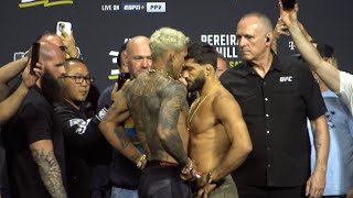 UFC 300: Charles Oliveira vs  Arman Tsarukyan weigh in Face off