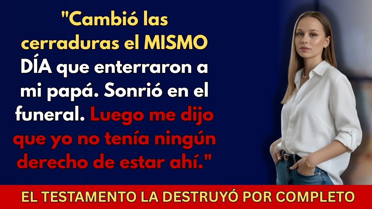 La madrastra cambió las cerraduras de la casa de mi papá después de que él murió, dejándome afuera…