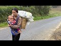 Carrying Her Young Child And A Load Of Recyclable Materials On Her Back This Single Mother Is Carrying Her Young Child And A Load Of Recyclable Materials On Her Back This Single Mother Is