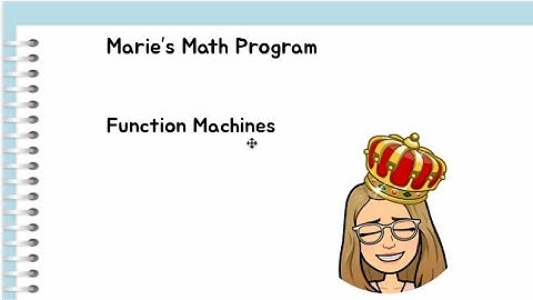 Function Machines Part 1 ( adding and subtracting)