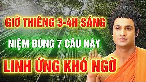 GIỜ THIÊNG 3–4H SÁNG: NIỆM 7 CÂU NÀY THEO LỜI PHẬT DẠY, MỌI ƯỚC NGUYỆN SẼ THÀNH | DIỆU TÂM PHÁP