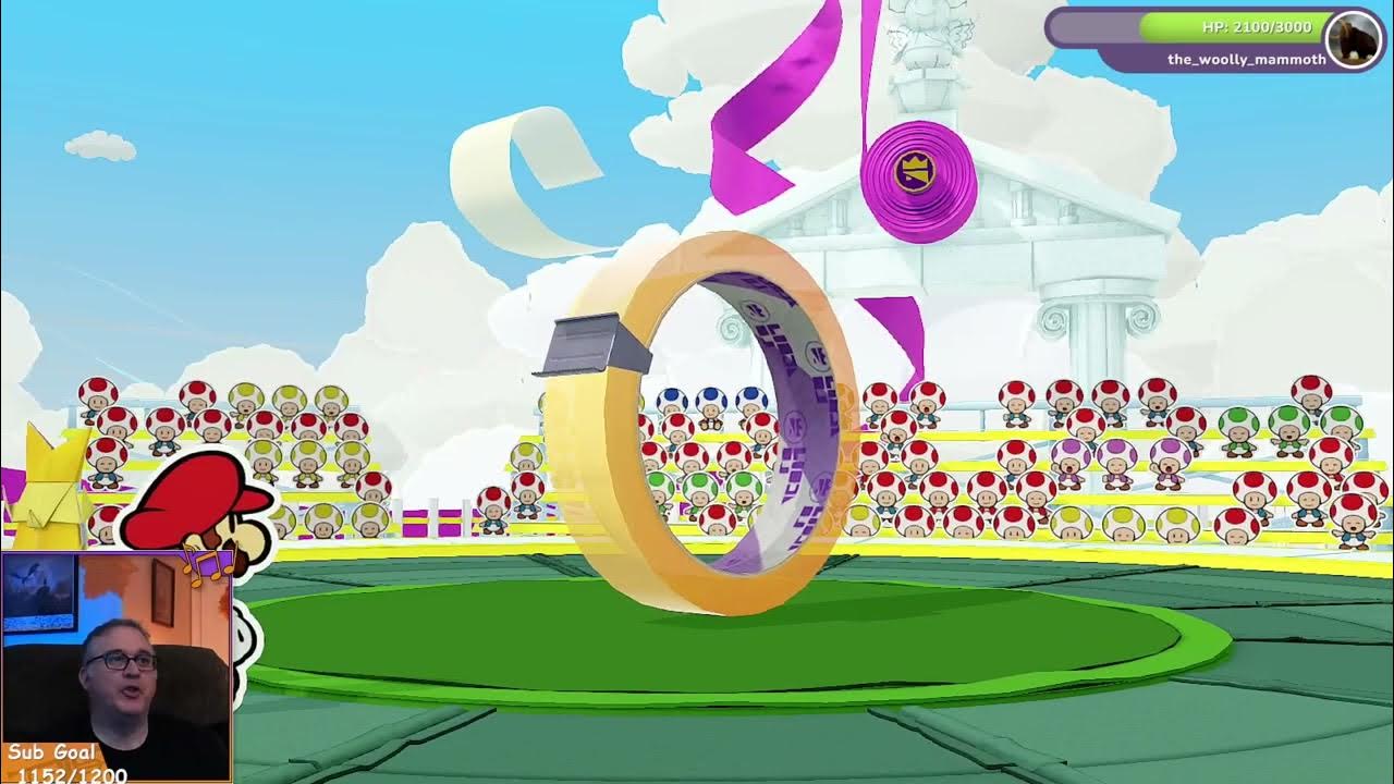 Maty vs Sticky Tape Boss Paper Mario the Origami King YouTube
