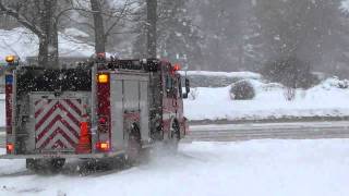 Brighton NY Firefighters responding for a mva 1/12/11