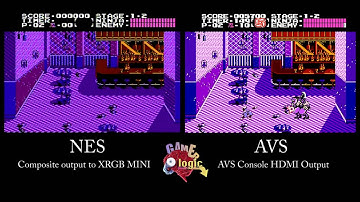 Retro USB AVS Console VS NES - Ninja Gaiden - Side By Side