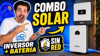 El combo solar Off-grid perfecto: inversor + batería listo para usar