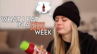 what I eat in a school week