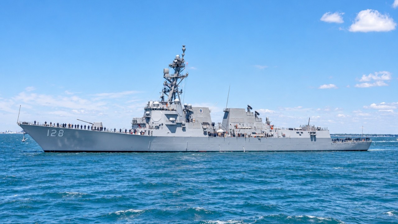 US Navy's NEWEST Destroyer ENTERS Service — Most Advanced Warship Yet