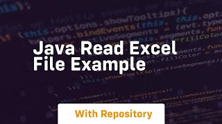 java read excel file example