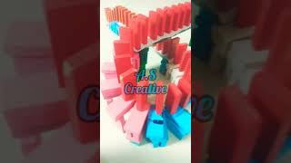 COOL OVERLAPPING DOMINO BRIDGES FALL  shorts domino_comilation EDITING