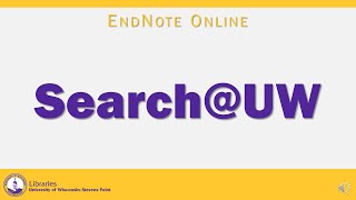 Exporting references from Search@UW