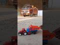 Track 5CX Loading Sand BharatBenz Truck Swaraj Tractor Tipper Pickup? Jcb Ki Khudai Tractor Cartoon