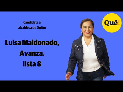 Entrevista a Luisa Maldonado, candidata por el partido Avanza, lista 8