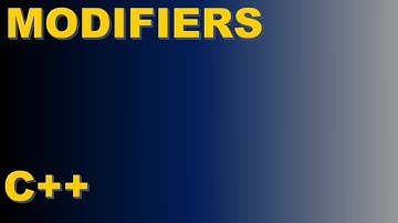 Modifiers (C++)
