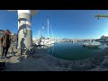 Relaxing morning, docked boats