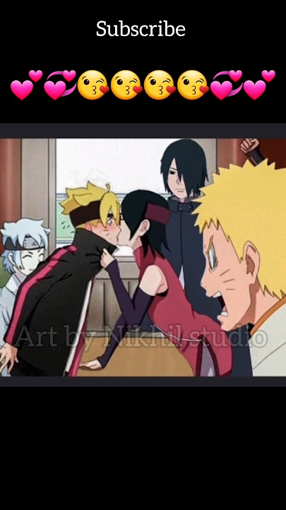 Boruto and sarada child hood  love cute couples  in anime #boruto #sarada #anime #love #couples