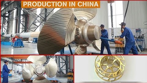 CNC Machine In Working To Make Super Huge Propeller And Other Satisfying CNC Lathes