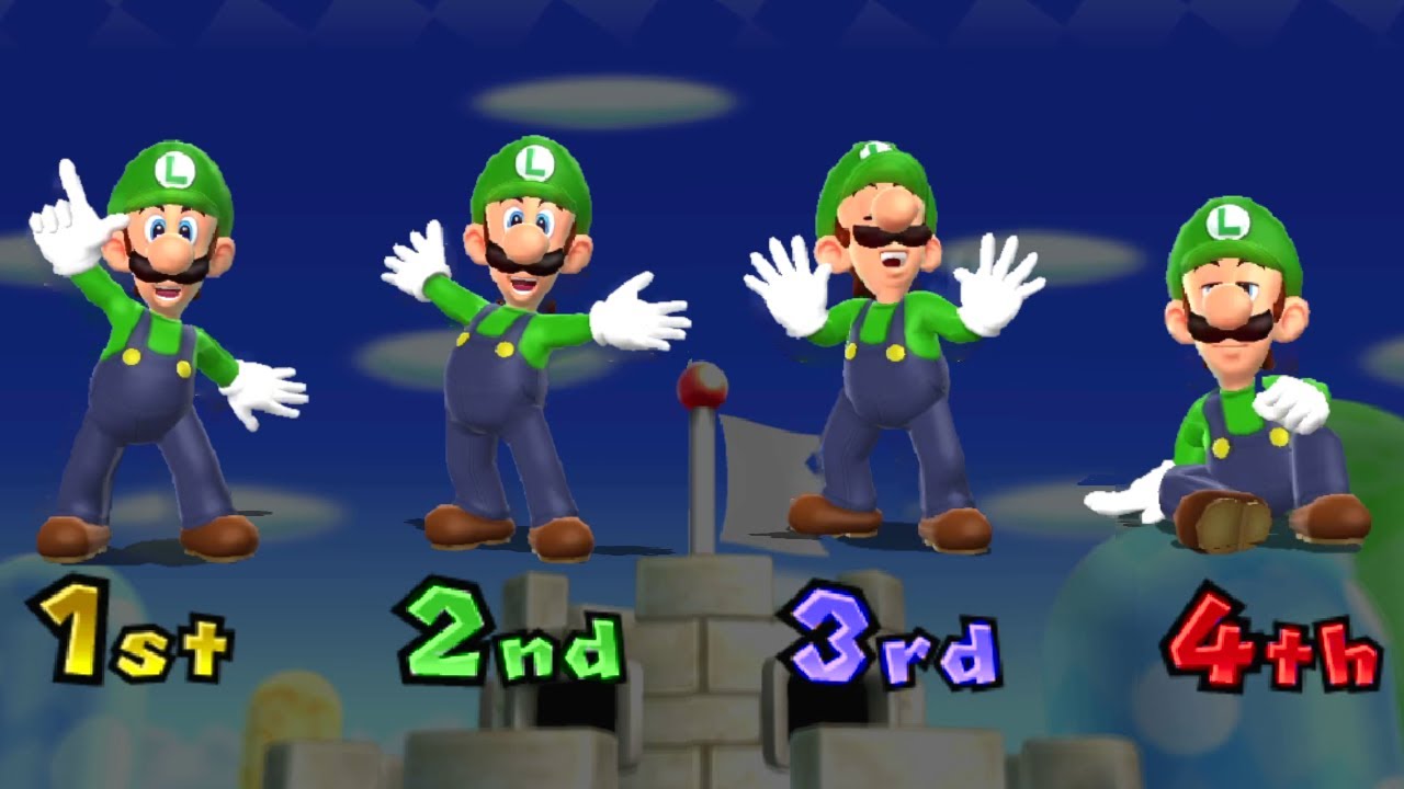Mario Party 9 Minigames - Luigi vs Mario vs Toad vs Peach (Master CPU)