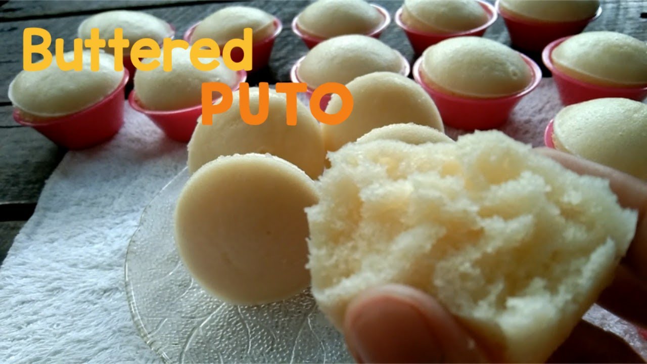 BUTTERED PUTO | How to make buttered puto | PinoyFood Channel - YouTube