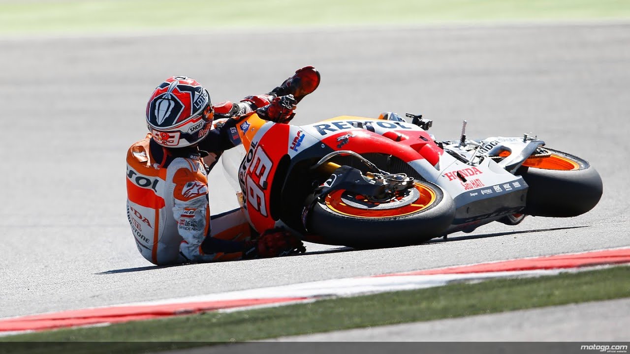 MotoGP 2014 Marc Marquez Crash At Misano YouTube