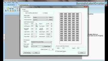 How to change or adjust print settings to fit barcode label in your sheet