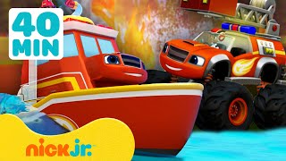 Blaze en de Monsterwielen | Blaze' brandweer- en ambulancereddingen! 🚒🚑 | 40 minuten | Nick Jr. screenshot 3