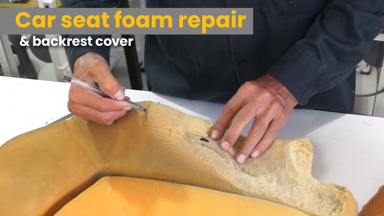 Basic car seat foam repair - Backrest bolster - Car upholstery 