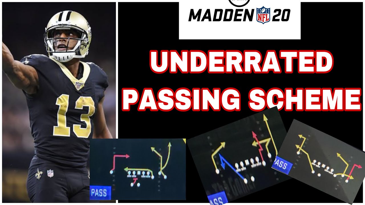 MADDEN 20- MOST UNDERRATED PASSING SCHEME. 😳GUN Y OFF TRIO WEAK IS DEADLY. 4,000 SUBS SPECIAL❤️‼️