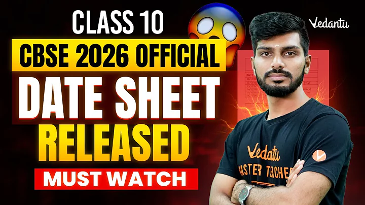 CBSE Official Date Sheet Released | Must Watch | Class 10 | CBSE 2026 | Tamizhan Sir