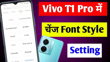Vivo t1 pro me font style change kaise kare | how to change font style in Vivo t1 pro