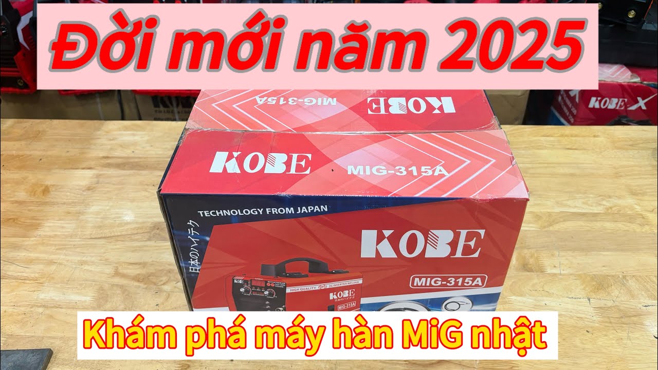 Khám phá máy hàn MiG nhật Kobe 315A đời mới ra mắt năm 2025