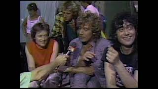 Led Zeppelin - Live Aid Backstage Interview July 13 1985