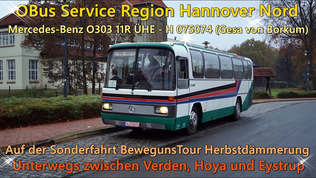 [Sound] Bus Neujahr-Spezial - Mercedes-Benz O303 11R ÜHE von OBus Service Region Hannover Nord