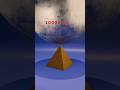 10000 kg Metal weight vs Pyramid......... #3d #animation #asmr #blender #physics #relaxing