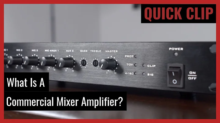 Quick Clip: What is the use of a commercial mixer amplifier? (Pro Acoustics Tech Talk Ep. 61)