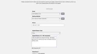 Famous APSU Parking Citation Appeal Profile