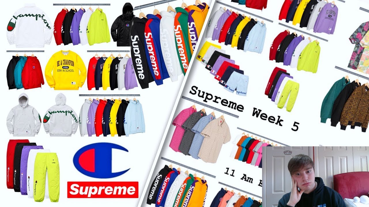 Supreme SS18 Week 5 Droplist - Champion Week