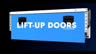 Lift-up doors for shelves, model 2025. Syncro System van equipments.