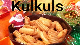 Eggless Christmas Kulkuls recipe |Chrunchy Kulkuls- eggless | Authentic Christmas Special Recipe
