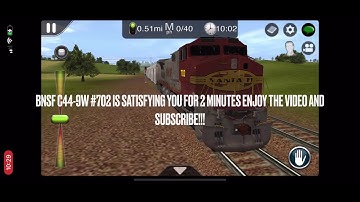 ASMR BNSF C44-9W engine idling for 2 minutes Beautiful engine