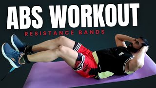 ऐसे करे ABS Workout (RESISTANCE BANDS) के साथ !! Best and Effective ABS Exercises !!