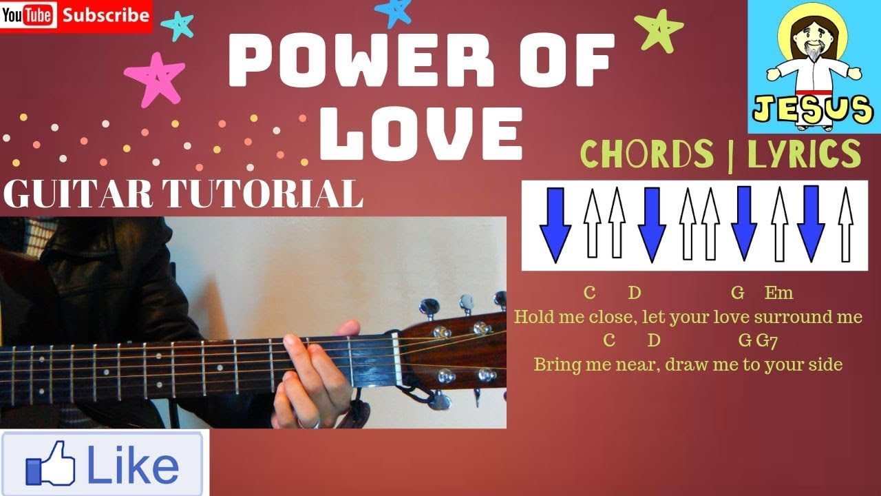 Power of Love Guitar Tutorial Worship Hillsong with Chords and Lyrics YouTube