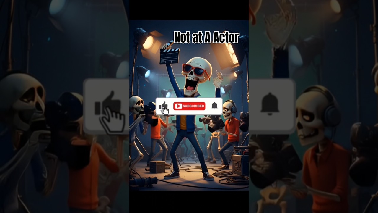 “Not the Actor… The Skeleton Stole the Show! 💀😂 
