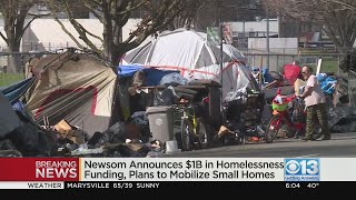 Governor Newsom announced $1 billion in funding for homelessness crisis