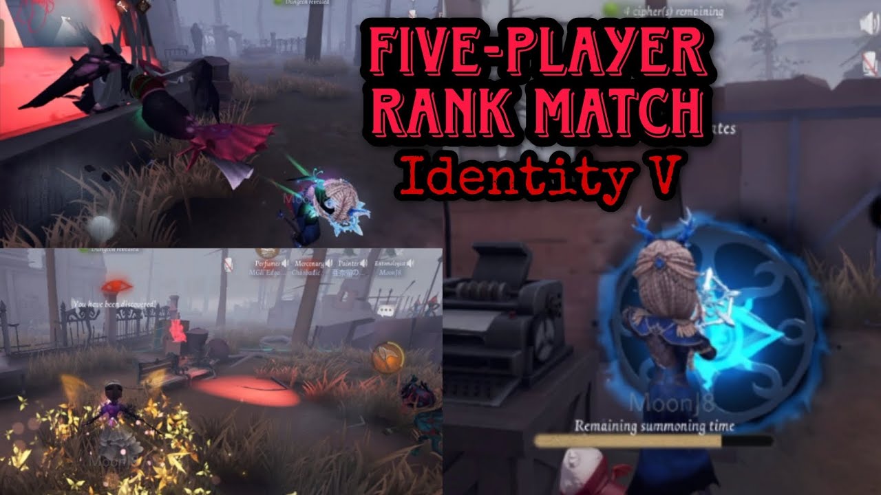 Five-Player Rank Match Gameplay using two of my mains ~ Identity V ...