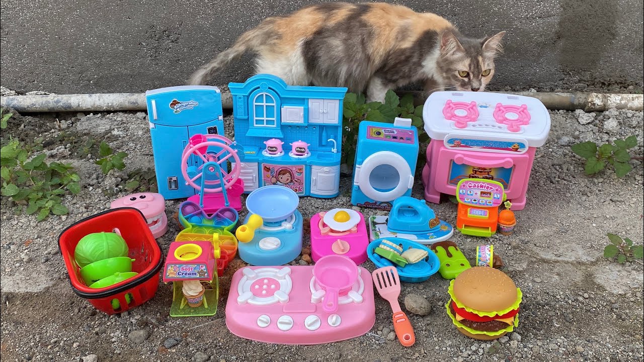 Mencari Mainan Masak Masakan Kompor Memasak, Es Krim, Burger, Mesin Cuci, Mesin Kasir, Bianglala