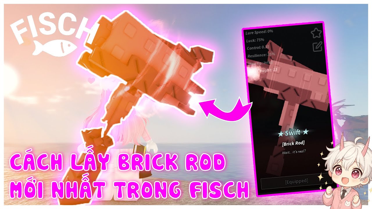 Cách lấy cần BRICK ROD mới nhất trong FISCH 1.50 | TiểuBaoYT