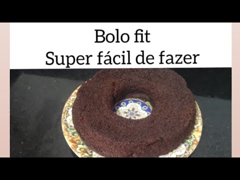 melhor bolo FIT que já comi/ Bolo de banana com cacau em pó/ super ...