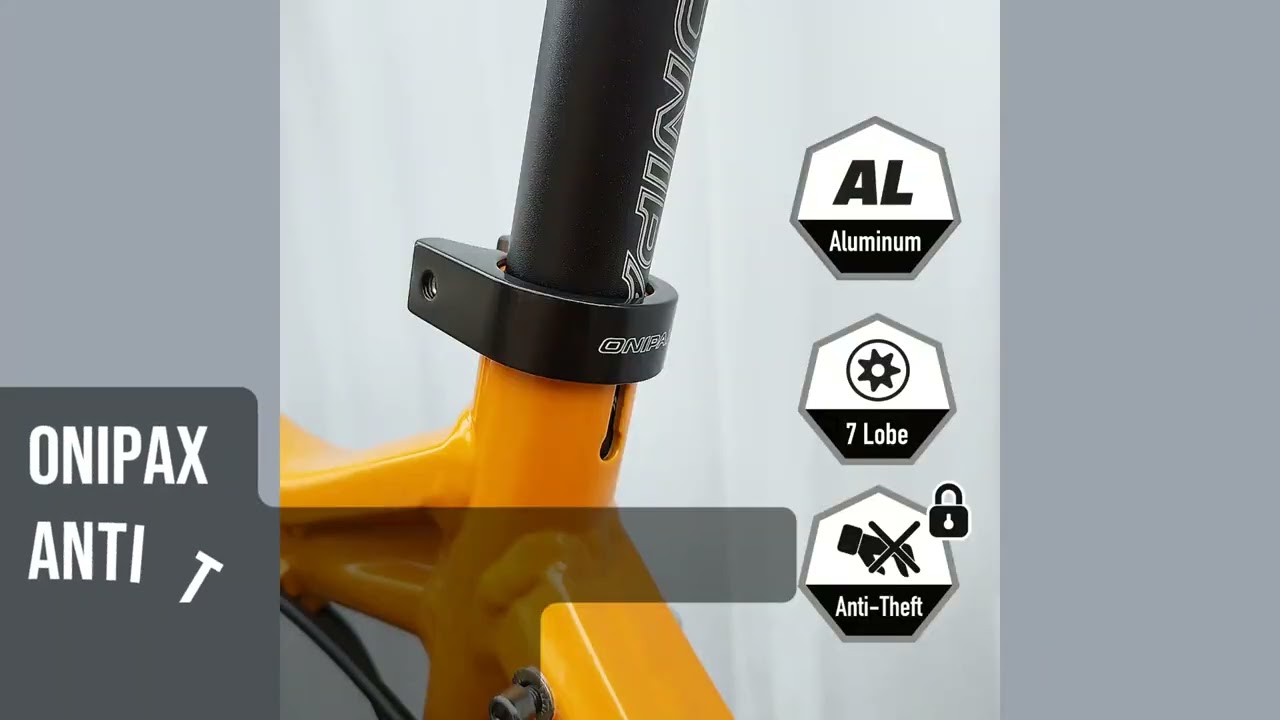 Stop Bike Saddle Theft! ONIPAX Clamp in Action