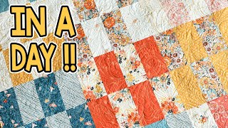 Checkered Brick | Fat Quarter Pattern | Quick and Easy Quilt Pattern!