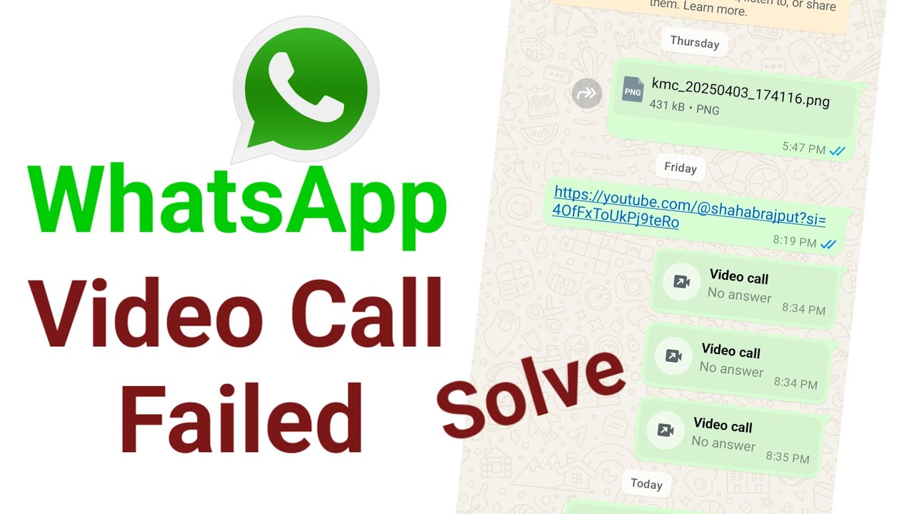 whatsapp video call failed problem - how to solve whatsapp video call failed problem